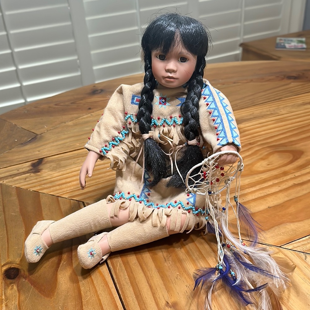 Native American Collectible Porcelain Doll